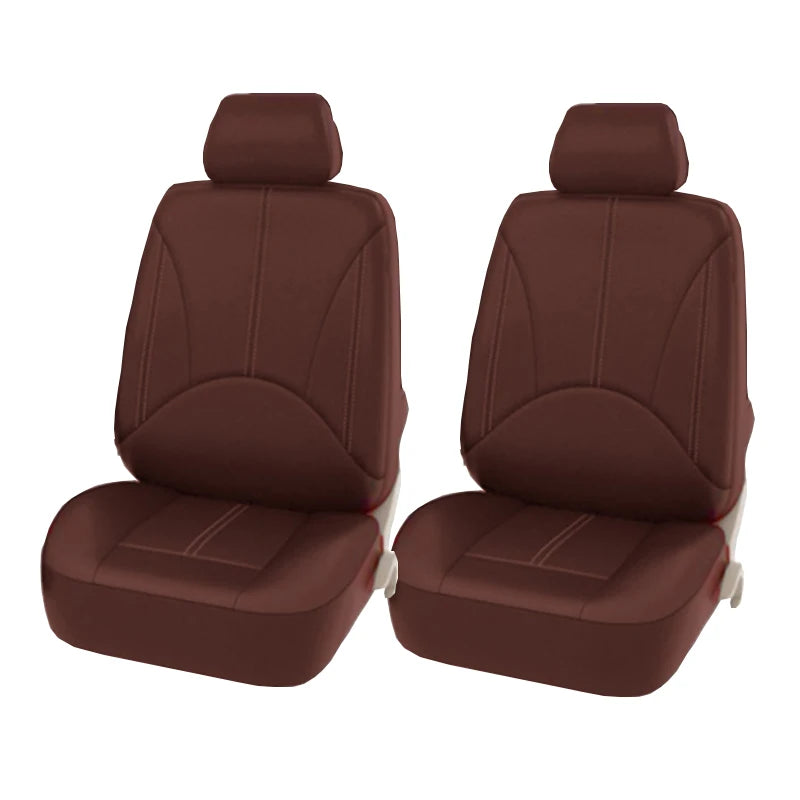 כיסויי מושבים אוניברסליים לרכב מעור PU איכותי – מתאימים לרוב סוגי הרכב, מספקים נוחות מרבית, הגנה מלאה על המושבים ומראה יוקרתי לפנים הרכב.