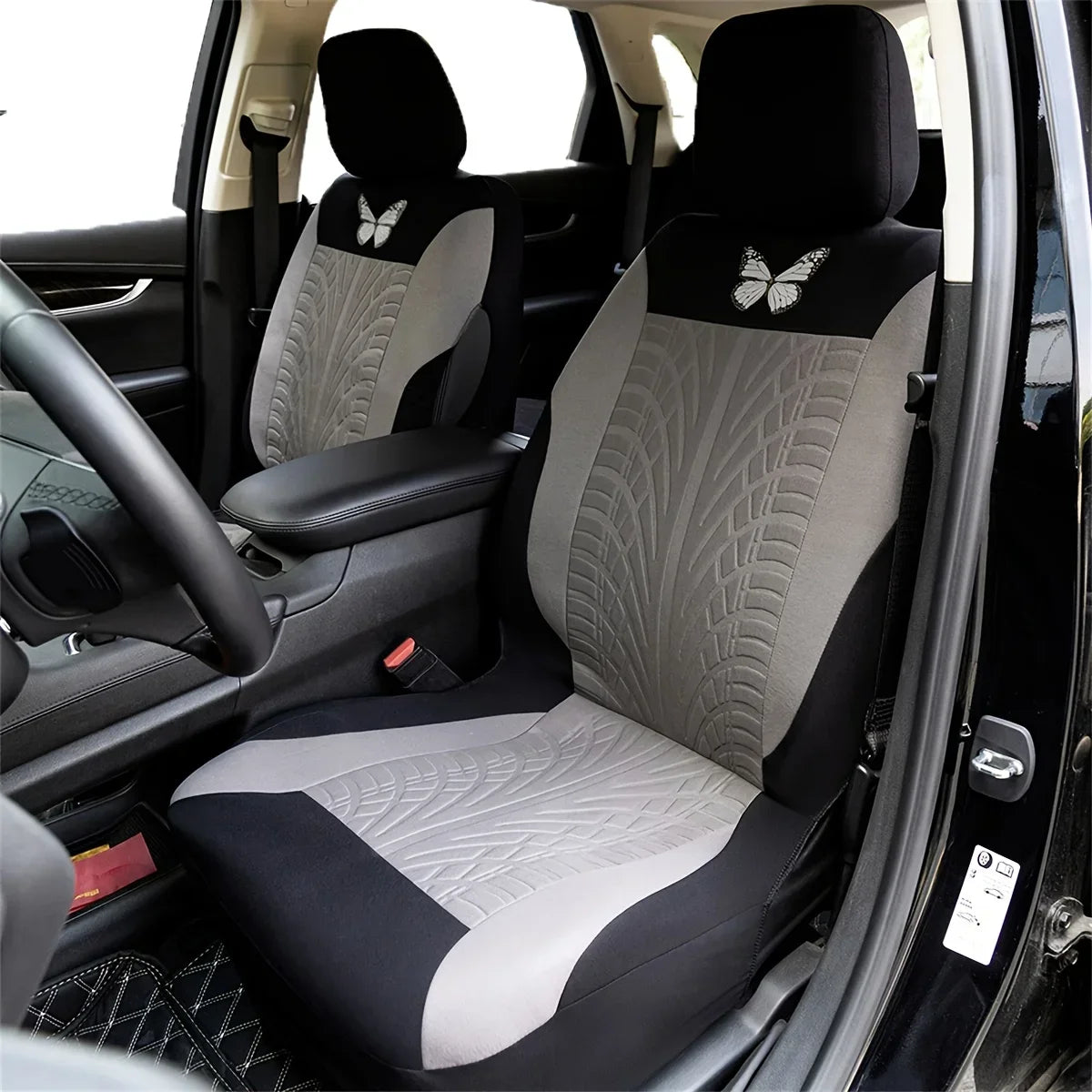 סט כיסויי מושבים אוניברסליים לרכב – מתאים לרוב הדגמים, בעיצוב ייחודי