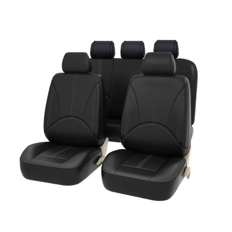 כיסוי מושבים לרכב מעור PU נושם – עיצוב מקיף להגנה מלאה על המושבים, נוח ועמיד, מתאים לרוב סוגי הרכב.