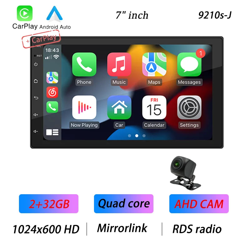 מולטימדיה לרכב – מסך 7"/9"/10", Android 12 עם CarPlay ו-GPS