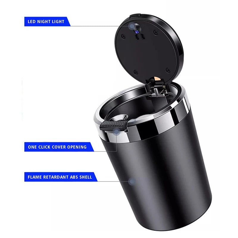 מאפרה לרכב – אביזר שימושי ודקורטיבי בעיצוב חדשני, מתאים במיוחד לרכב Kia Carnival ולרוב סוגי הרכבים.