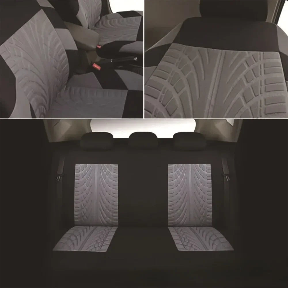 כיסוי מושב רכב אוניברסלי מבד אלסטי בגזרה מלאה – מגן מפני לכלוך ושחיקה, ניתן להסרה ולכביסה, מתאים לרוב סוגי הרכב.