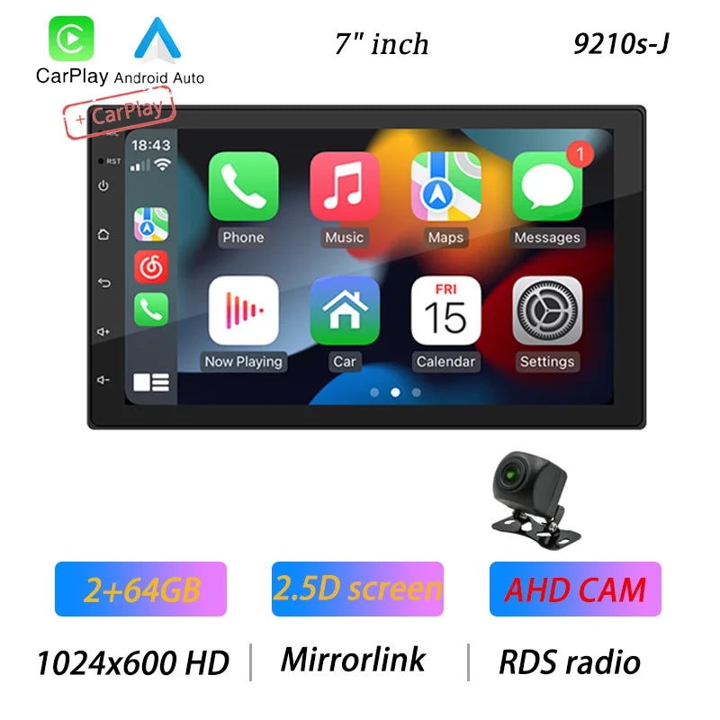 מולטימדיה לרכב – מסך 7"/9"/10", Android 12 עם CarPlay ו-GPS
