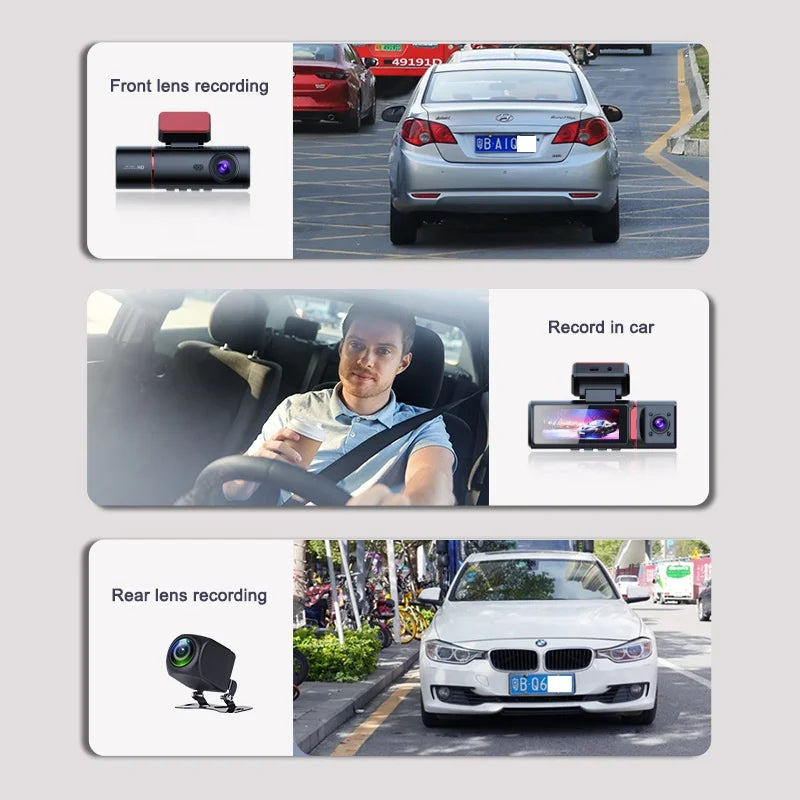 🚘 מצלמת רכב 3 ערוצים – UHD 4K עם GPS ותיעוד מלא מכל זווית