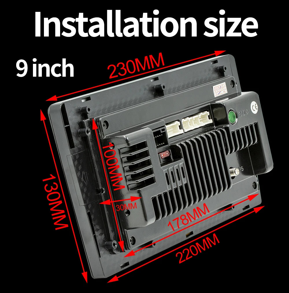 מולטימדיה לרכב – מסך 7"/9"/10", Android 12 עם CarPlay ו-GPS