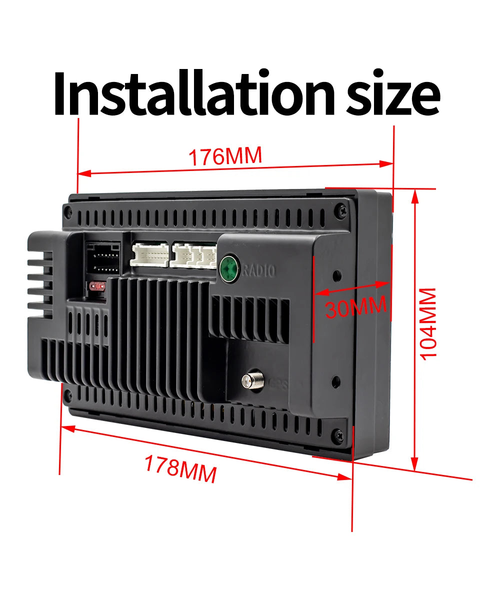 מולטימדיה לרכב – מסך 7"/9"/10", Android 12 עם CarPlay ו-GPS