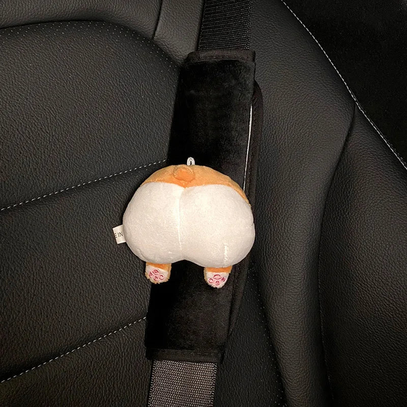 כיסוי חגורת בטיחות לרכב בעיצוב חמוד של חיית מחמד